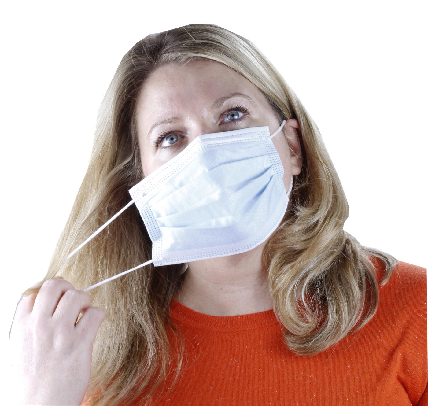 Type IIR Ear Loop Face Mask Fluid Resistant