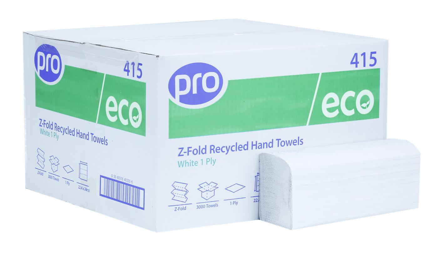PRO Z-Fold White 1 Ply Paper Towel