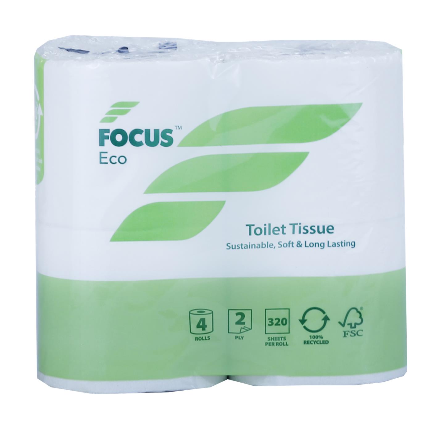 Focus Eco 2 Ply Toilet Tissue 36 Rolls