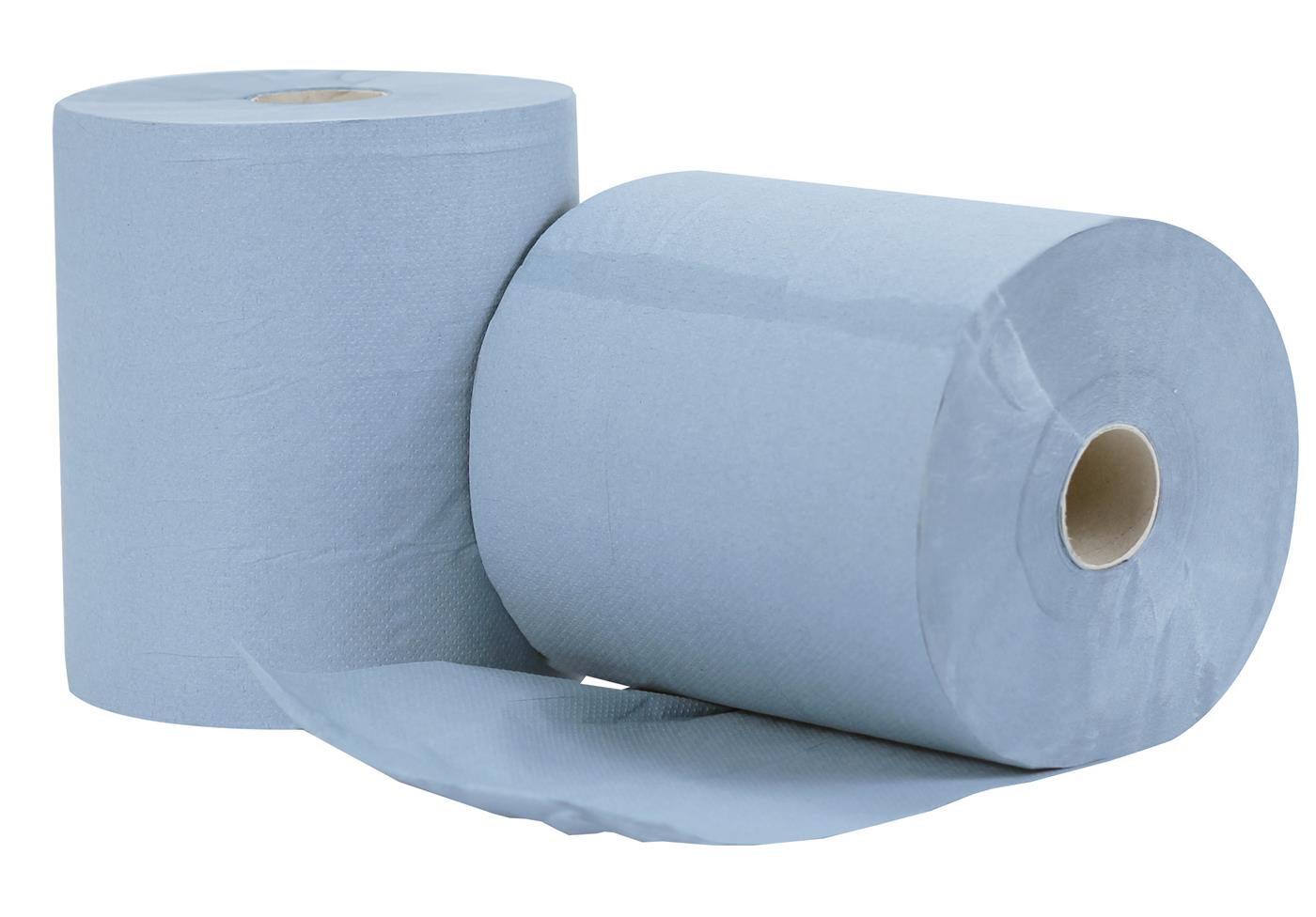 PRO Autocut 1ply Blue Towel Roll 20cmx150m