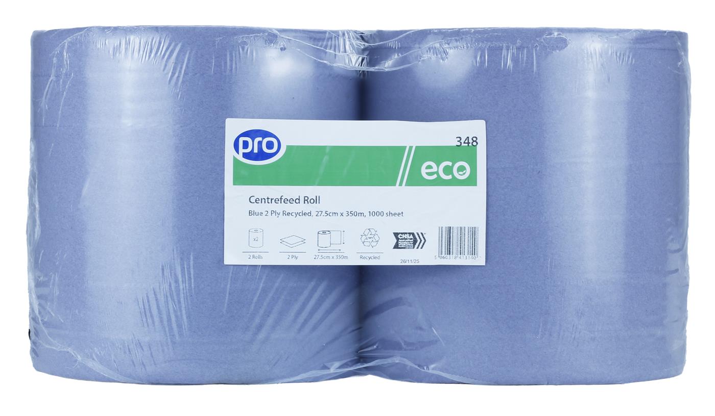 PRO 2 Ply Blue 1000 sheet Wiping Roll 