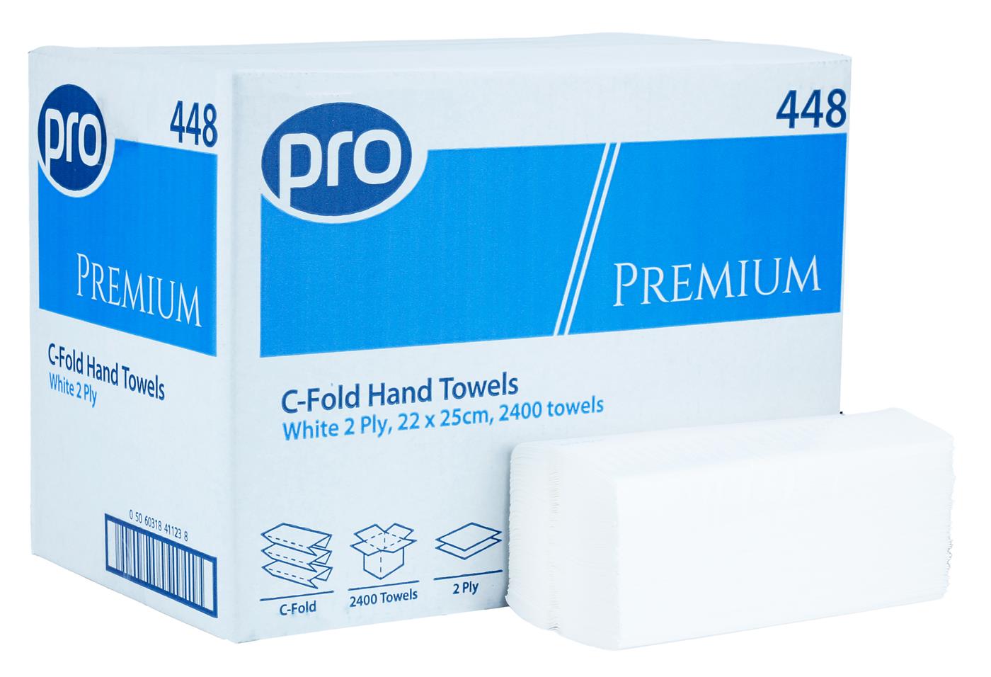 PRO C-Fold 2 Ply White Paper Towel