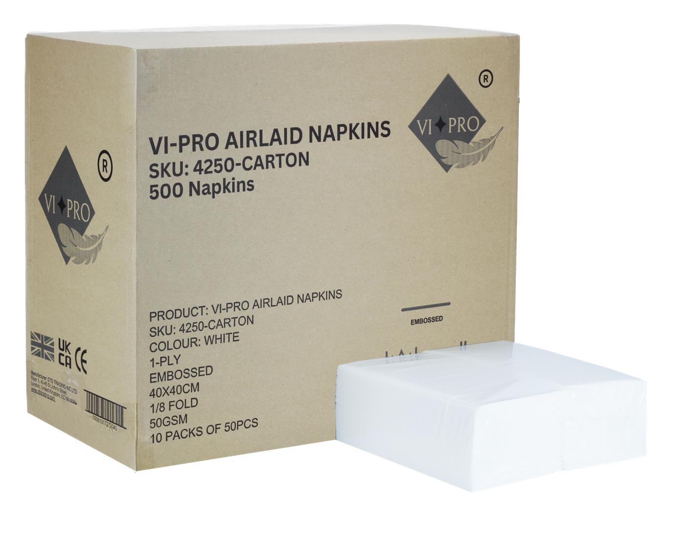 Airlaid Luxury Napkin / Hand Towel 8 fold 33 x 40cm