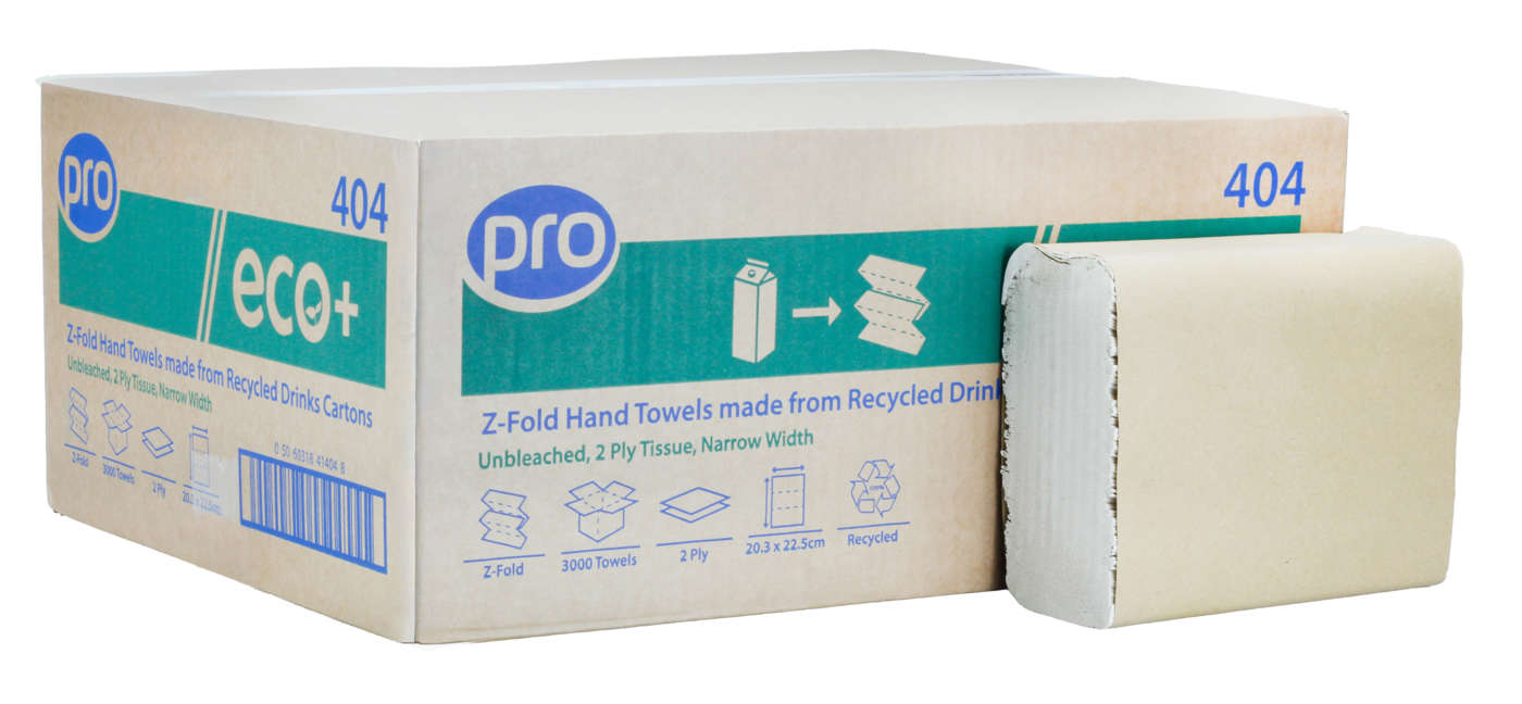 PRO Z-Fold 2 Ply Natural Paper Towels 