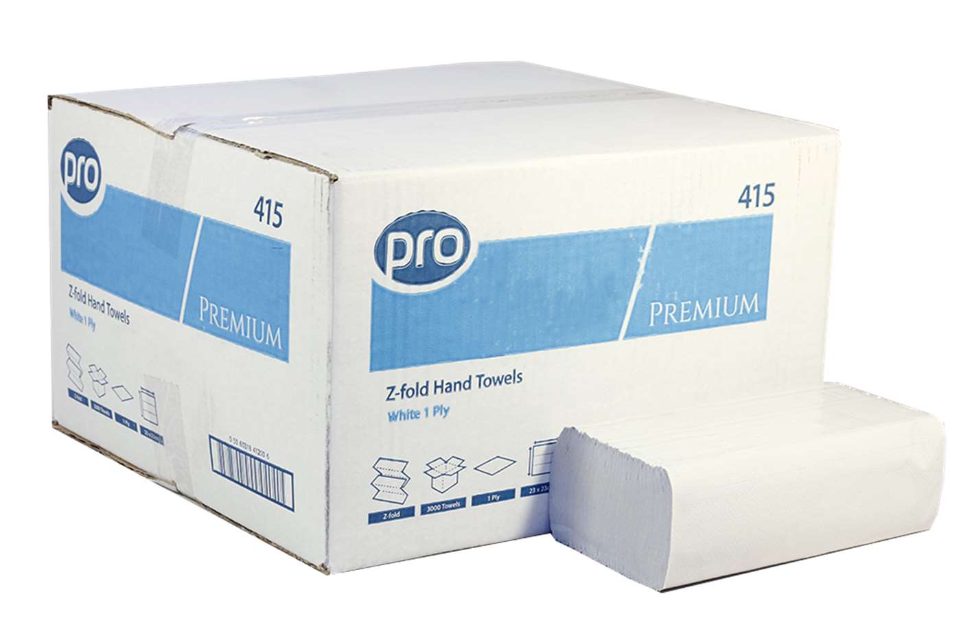 PRO Z-Fold White 1 Ply Paper Towel