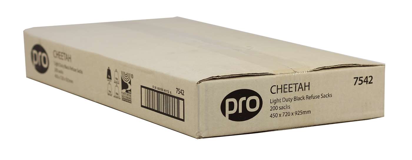 CHEETAH Light Duty Economy Black Sacks