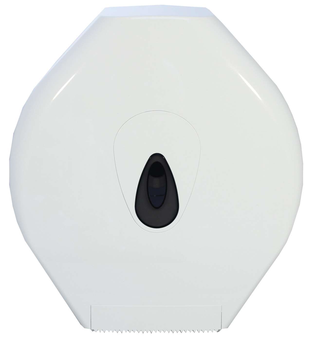 Standard Jumbo Toilet Roll Dispenser in White Plastic