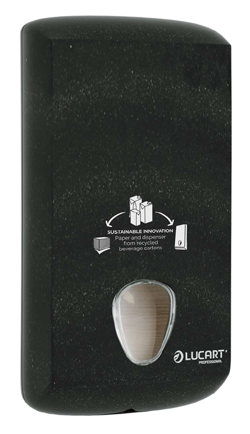 Lucart Alpe Black Bulk Pack Toilet Tissue Dispenser