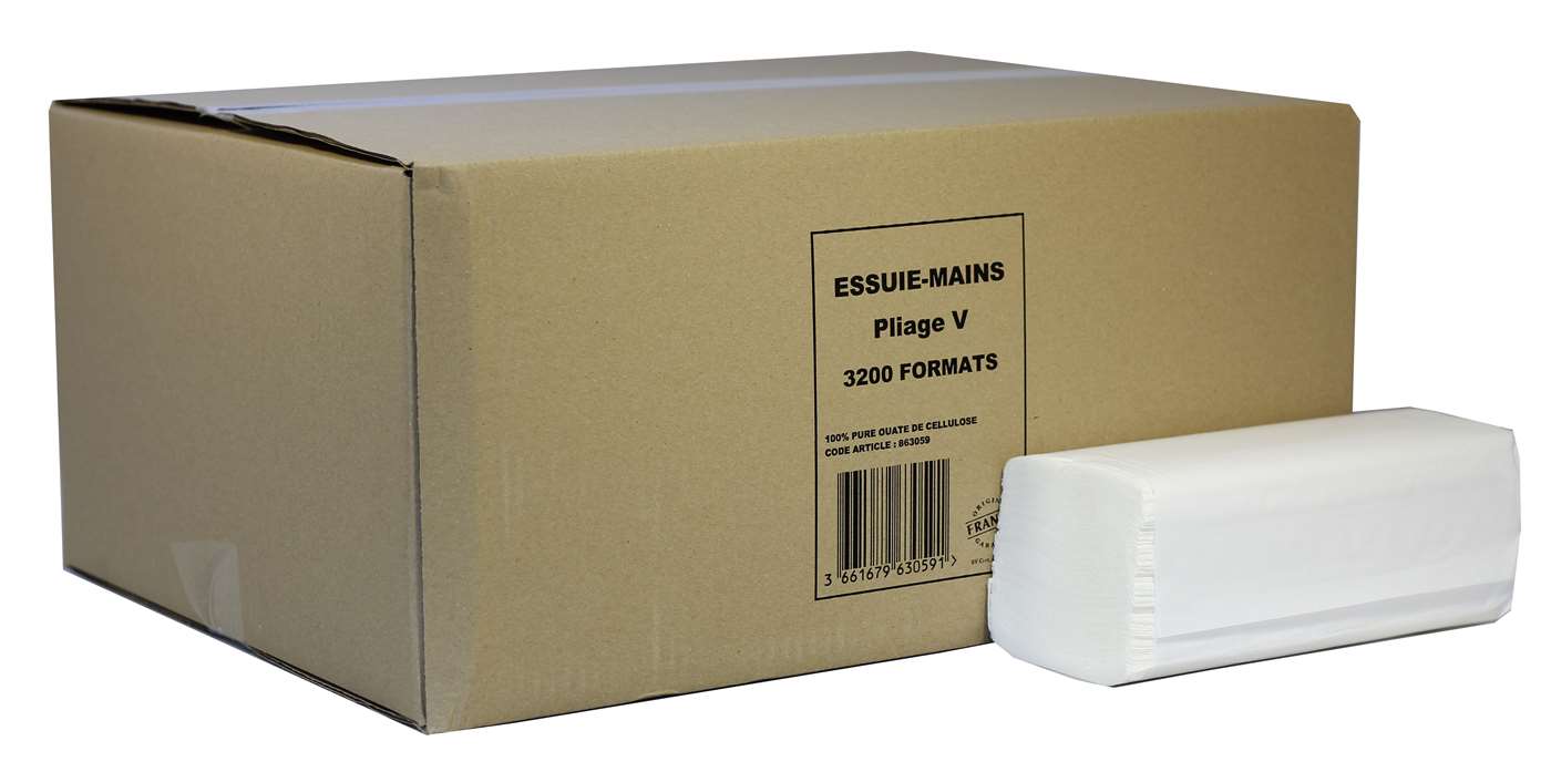 Lucart V-fold 2 Ply White Paper Hand Towel 863059