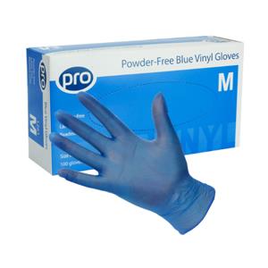 PRO Powder-Free Blue Vinyl Gloves