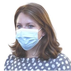 Fluid Resistant Ear Loop Face Mask Type IIR White