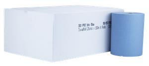 PRO Autocut 1ply Blue Towel Roll 20cmx150m