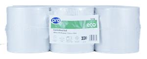 PRO White 2 Ply Centrefeed Roll 17.5cm x 150m 