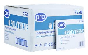 PRO Clear Polythene Gloves Boxed